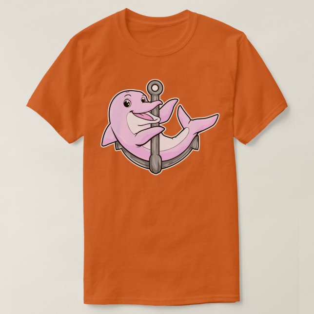 Camiseta Delfín con ancla (Diseño del anverso)