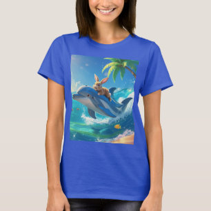 Camiseta Delfín con conejo