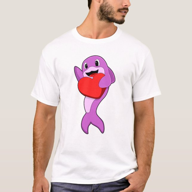 Camiseta Delfín con corazón (Anverso)