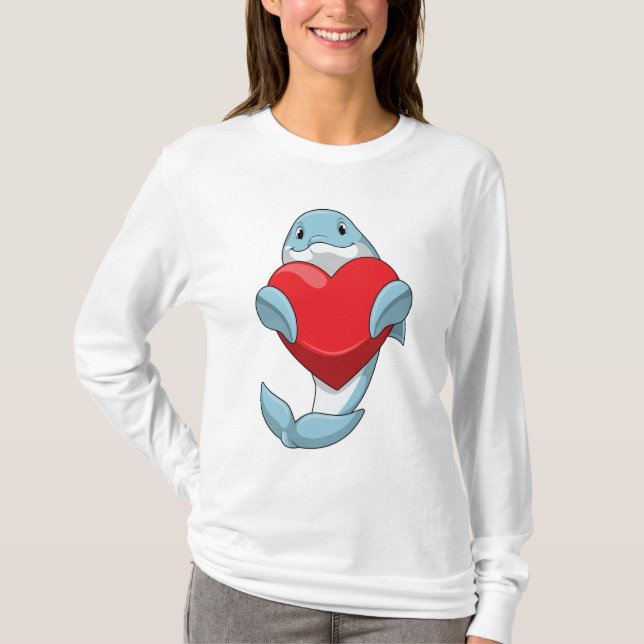 Camiseta Delfín con corazón (Anverso)