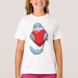 Camiseta Delfín con Corazón