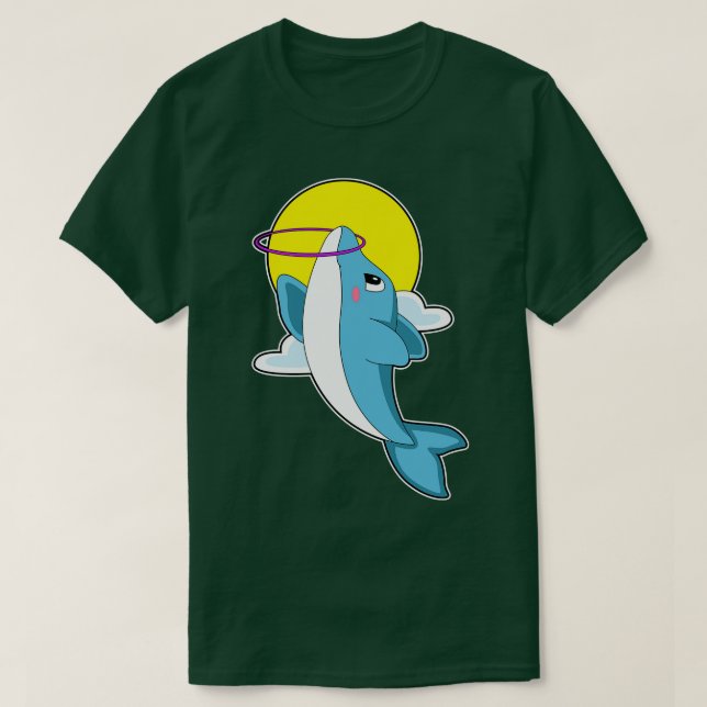 Camiseta Delfín con neumáticos Fitness (Diseño del anverso)