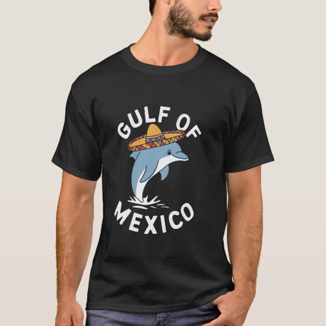 Camiseta Delfín con sombrero Golfo de México (Anverso)