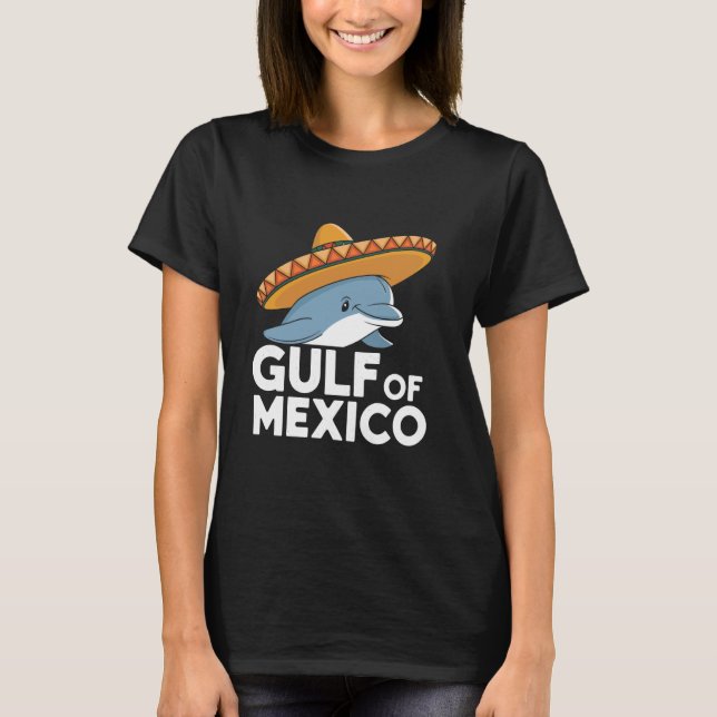 Camiseta Delfín con sombrero Golfo de México (Anverso)
