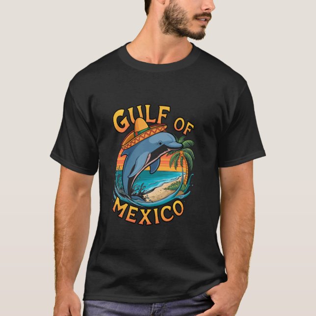 Camiseta Delfín con sombrero Golfo de México 1 (Anverso)