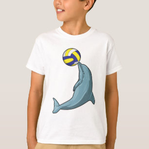 Camiseta Delfín con voleibol