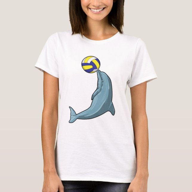 Camiseta Delfín con voleibol (Anverso)