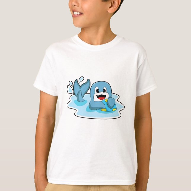 Camiseta Delfín con waterpolo (Anverso)