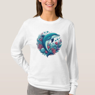 Camiseta Delfín cutáneo, costero/náutico