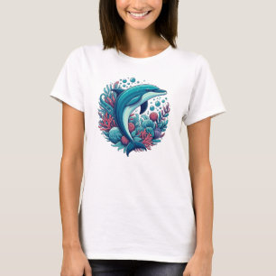 Camiseta Delfín cutáneo, costero/náutico