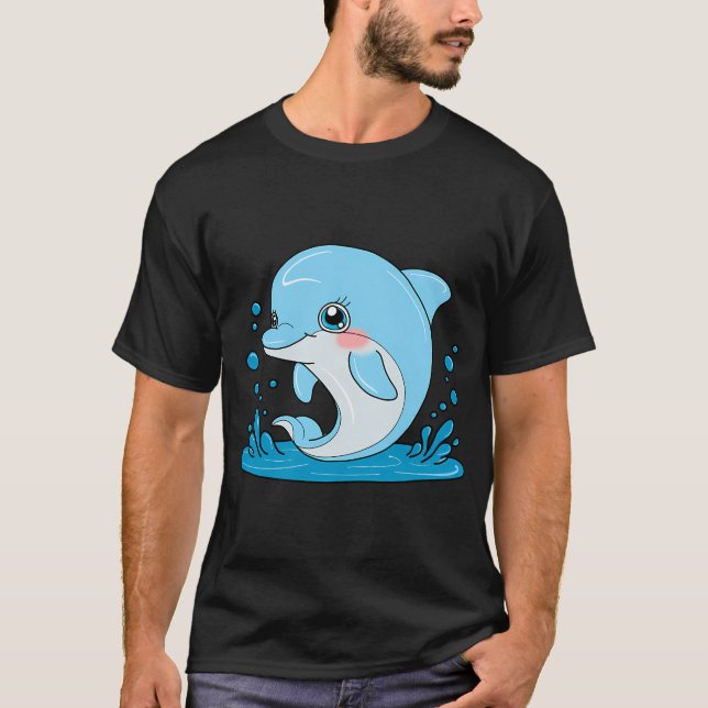 Camiseta Delfín de dibujos animados (Anverso)