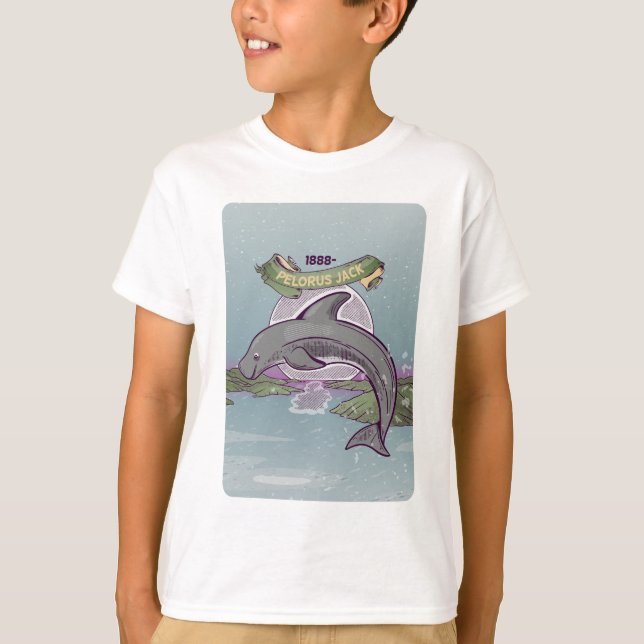 Camiseta Delfín de Pelorus Jack Risso (Anverso)
