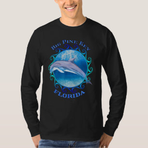 Camiseta Delfín de recuerdo de vacaciones Big Pine Key Flor