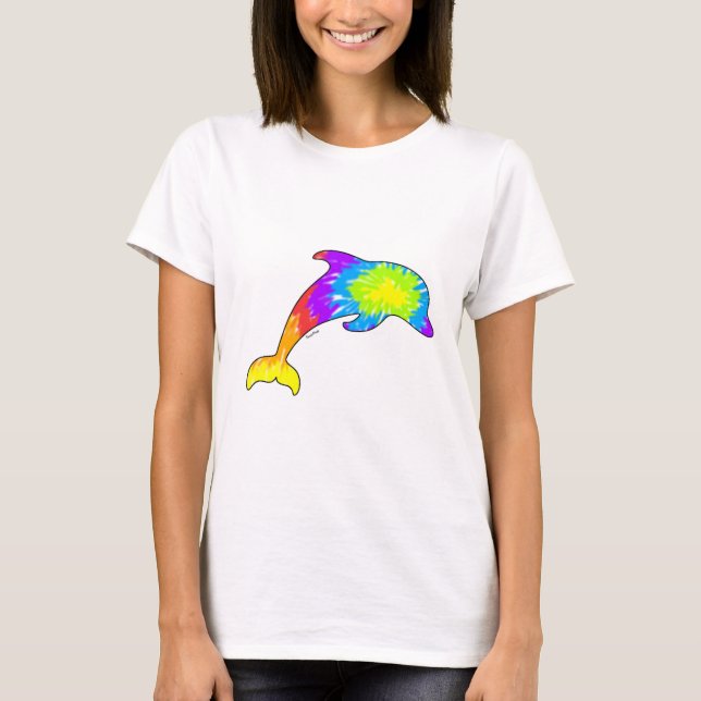 Camiseta Delfín del teñido anudado (Anverso)