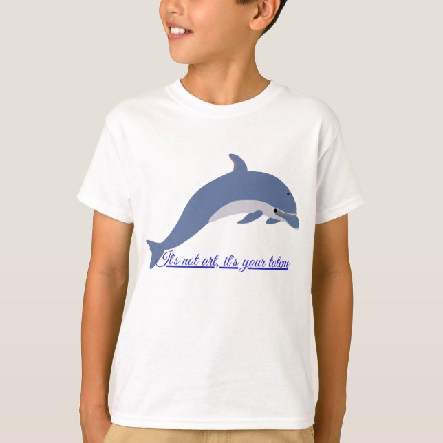 Camiseta Delfin divertido en alta mar (Anverso)