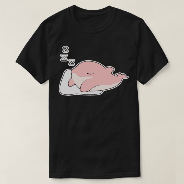 Camiseta Delfín durmiendo en la almohada (Diseño del anverso)