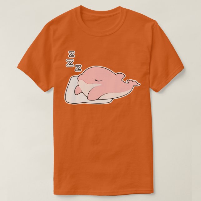 Camiseta Delfín durmiendo en la almohada (Diseño del anverso)