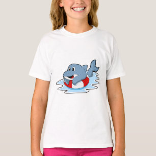 Camiseta Delfín en el baño con anillo de natación.PNG