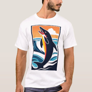 Camiseta Delfín en el mar - Vida marina majestuosa