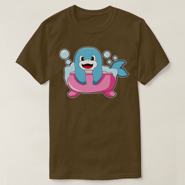 Camiseta Delfín en la bañera (Diseño del anverso)