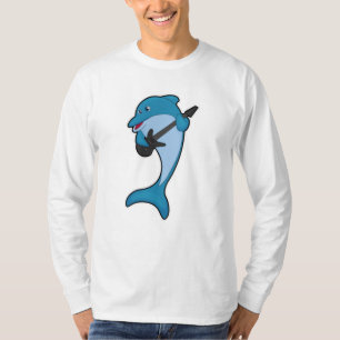 Camiseta Delfín en la música con guitarra