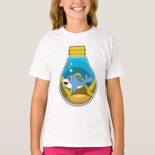 Camiseta Delfín en Natación en Acuario