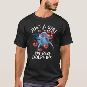 Camiseta Delfín enamorado sólo un Chica que ama a los delfi