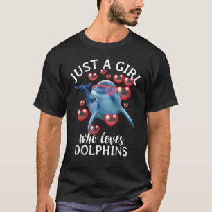 Camiseta Delfín enamorado sólo un Chica que ama a los delfi