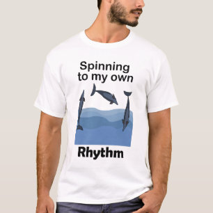 Camiseta Delfín Giratorio Girando Al Ritmo De Mi Propia Cit