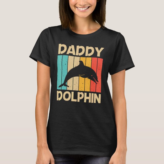 Camiseta Delfín Guay Para Hombres Delfines De Papá Beluga M (Anverso)