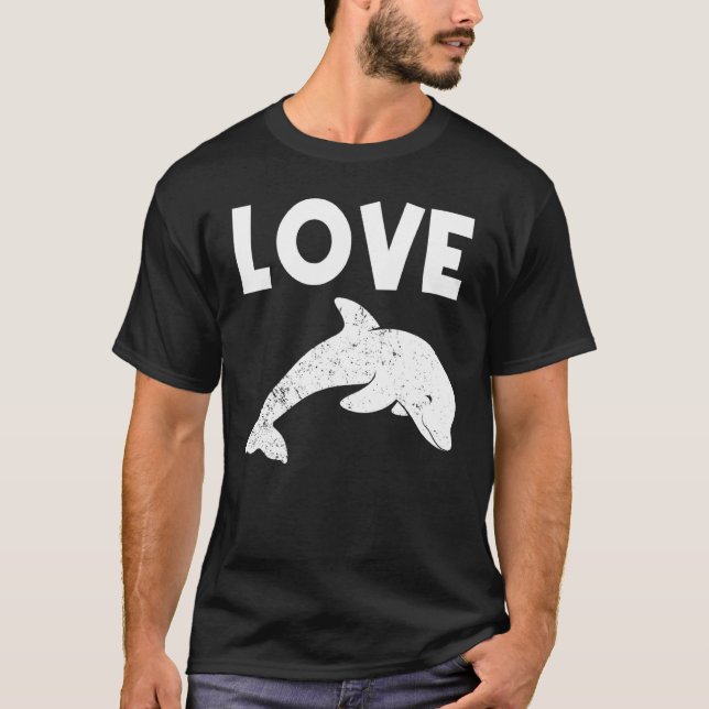 Camiseta Delfín Guay Para Hombres Mujeres Dolphin Bottlenos (Anverso)