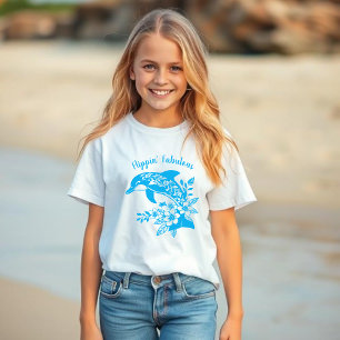 Camiseta Delfín hawaiano Flippin’ Fabulous Light Blue