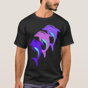 Camiseta Delfín impresionante colorido