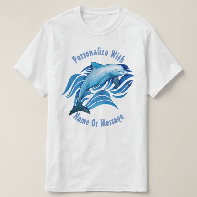 Camiseta Delfín oceánico PERSONALIZADO (Diseño del anverso)