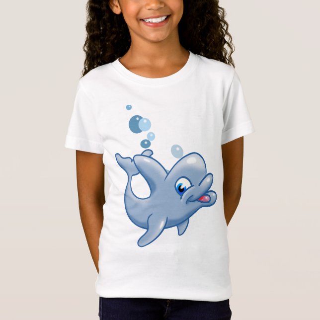 Camiseta Delfín personalizado adorable (Anverso)