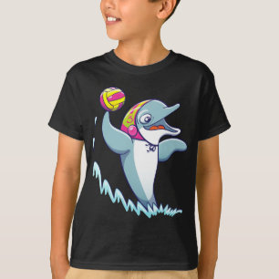 Camiseta Delfín que lanza la bola mientras que juega water