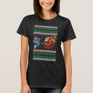 Camiseta Delfín reno Santa Claus Navidades de UGLY Pajam