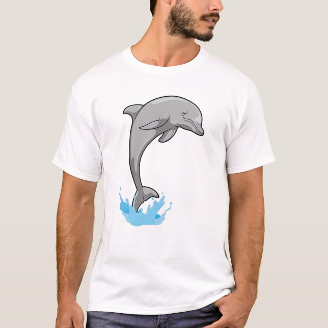 Camiseta Delfín sobre el agua (Anverso)