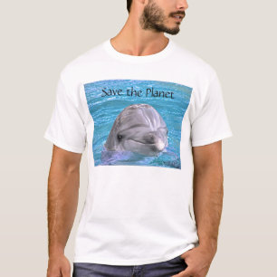 Camiseta Delfín sonriente - ahorre el planeta