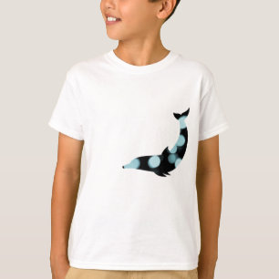 Camiseta Delfínes animales del agua del modelo azul de los