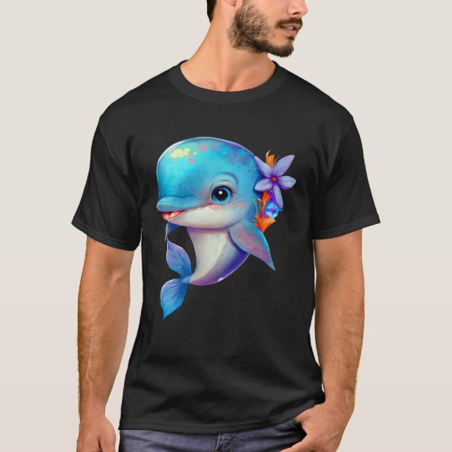 Camiseta Delfines Ballenas Océanos Buceo Animales marinos (Anverso)