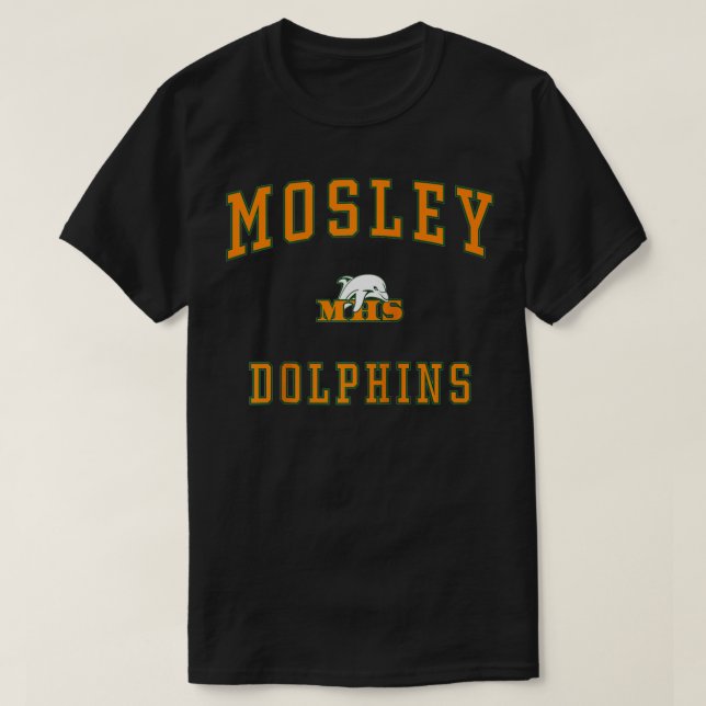 Camiseta Delfines de la escuela secundaria Mosley  (Diseño del anverso)