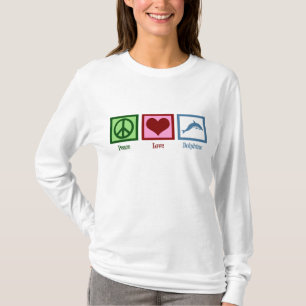 Camiseta Delfínes del amor de la paz