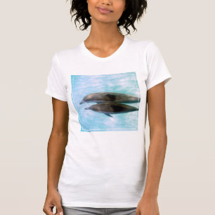 Camiseta Delfínes del hilandero el   Oahu Hawaii
