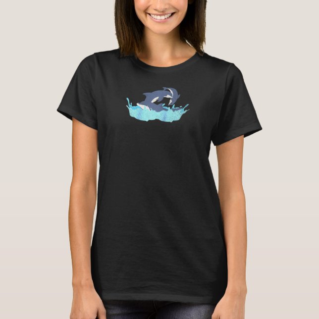 Camiseta Delfines del mar Olean delfín animal del océano Ra (Anverso)