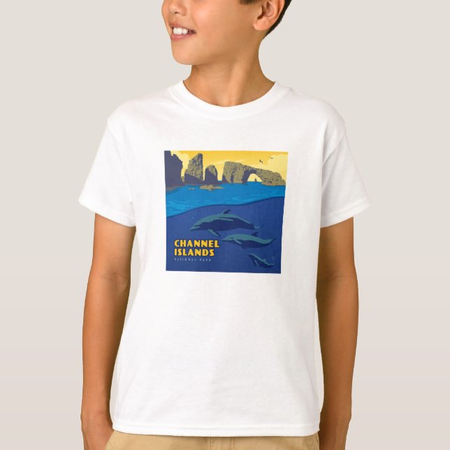 Camiseta Delfines del Parque Nacional de las Islas del Cana (Anverso)