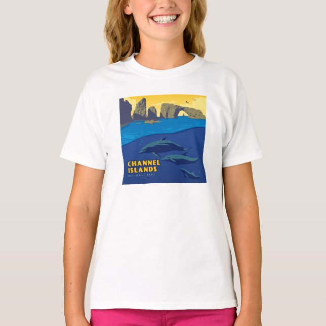 Camiseta Delfines del Parque Nacional de las Islas del Cana (Anverso)
