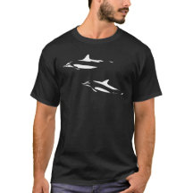 Delfines en botella (colección de siluetas oceánic