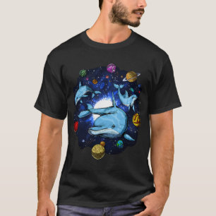 Camiseta Delfines Espaciales Psicodélicos