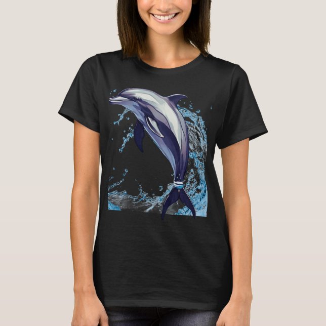 Camiseta delfines lindos (Anverso)